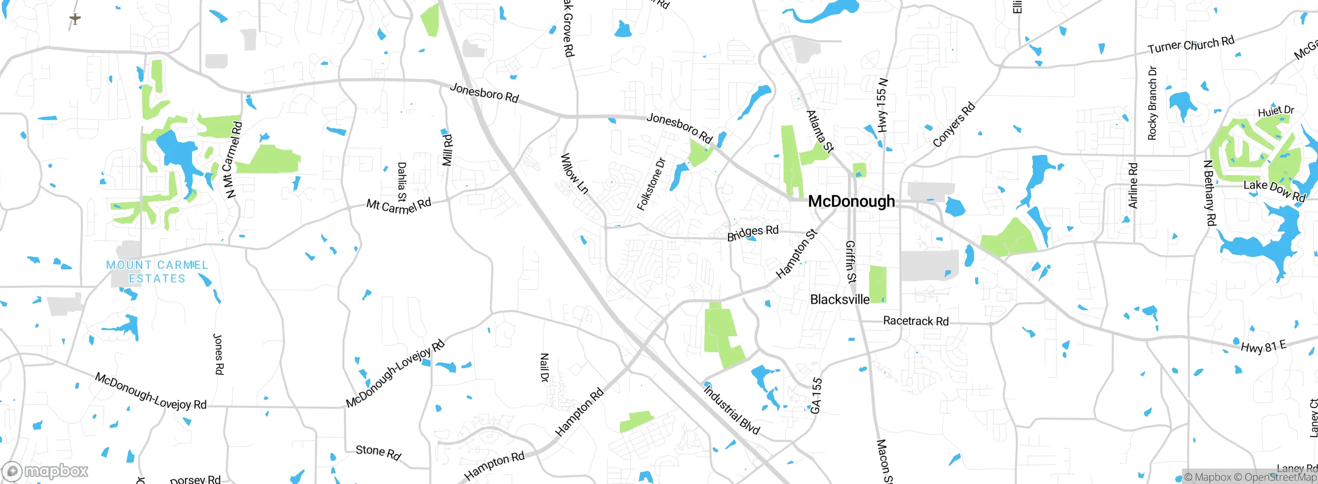 Map showing approximate location