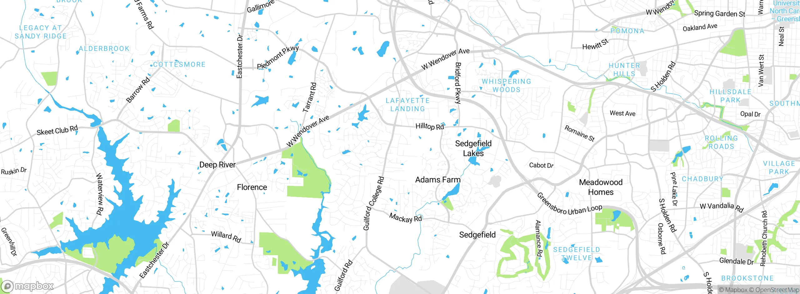 Map showing approximate location