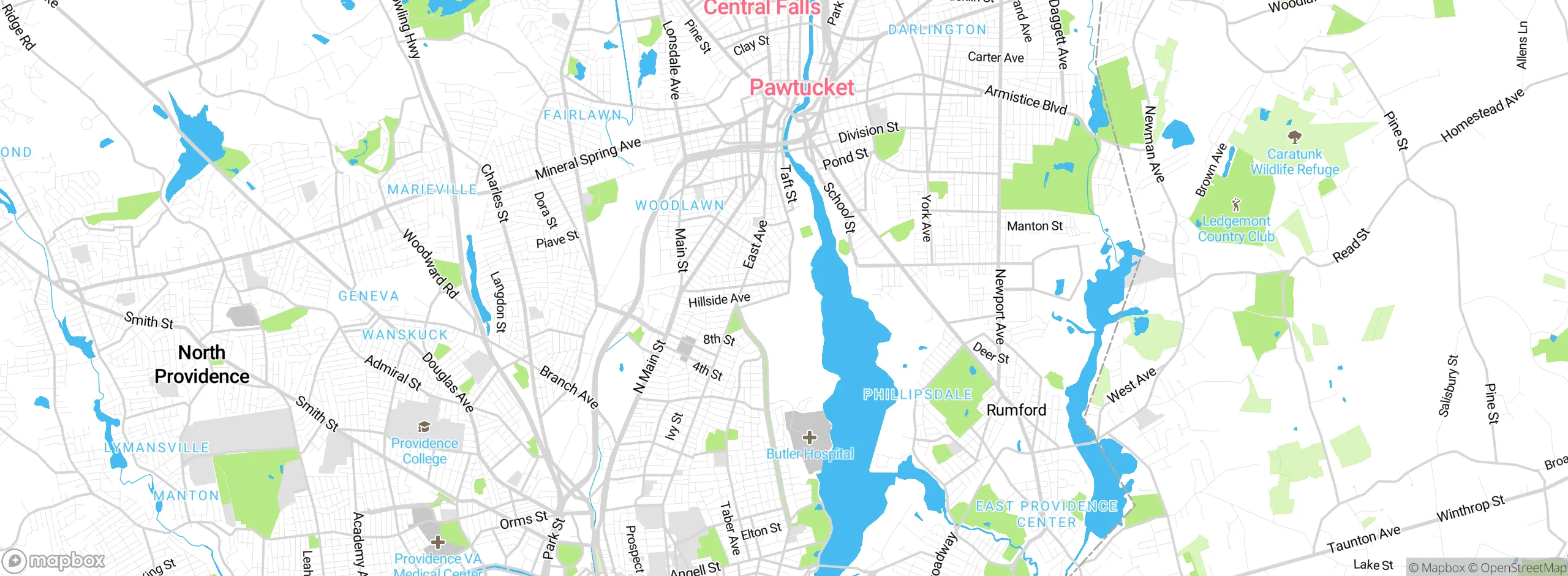 Map showing approximate location