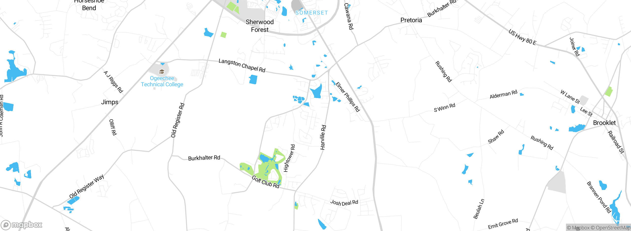 Map showing approximate location