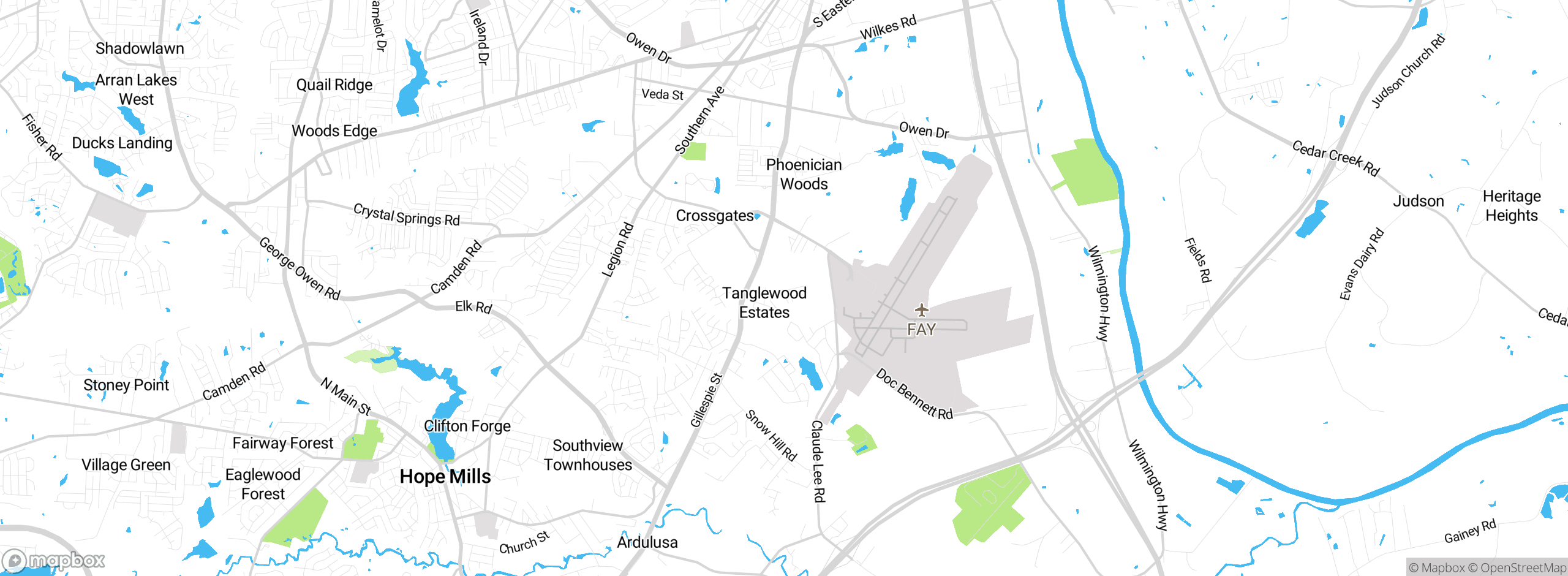 Map showing approximate location