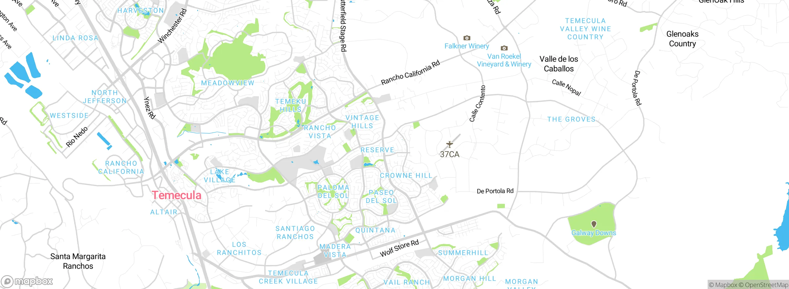 Map showing approximate location