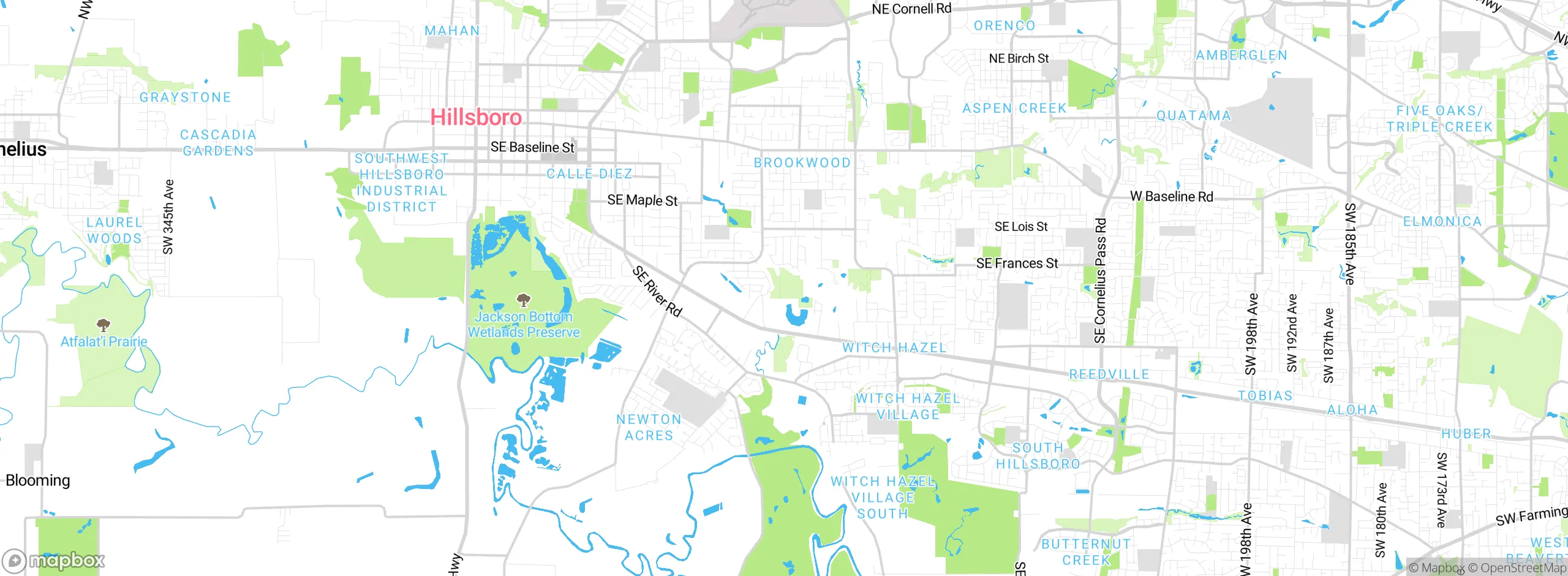 Map showing approximate location