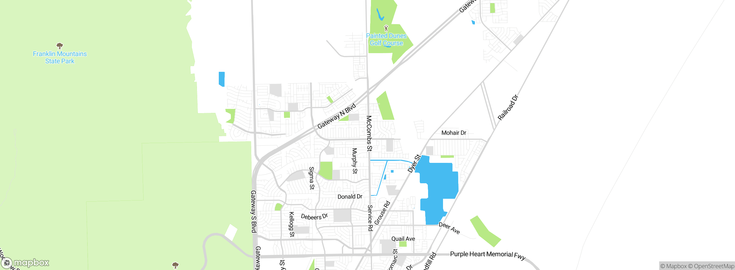 Map showing approximate location
