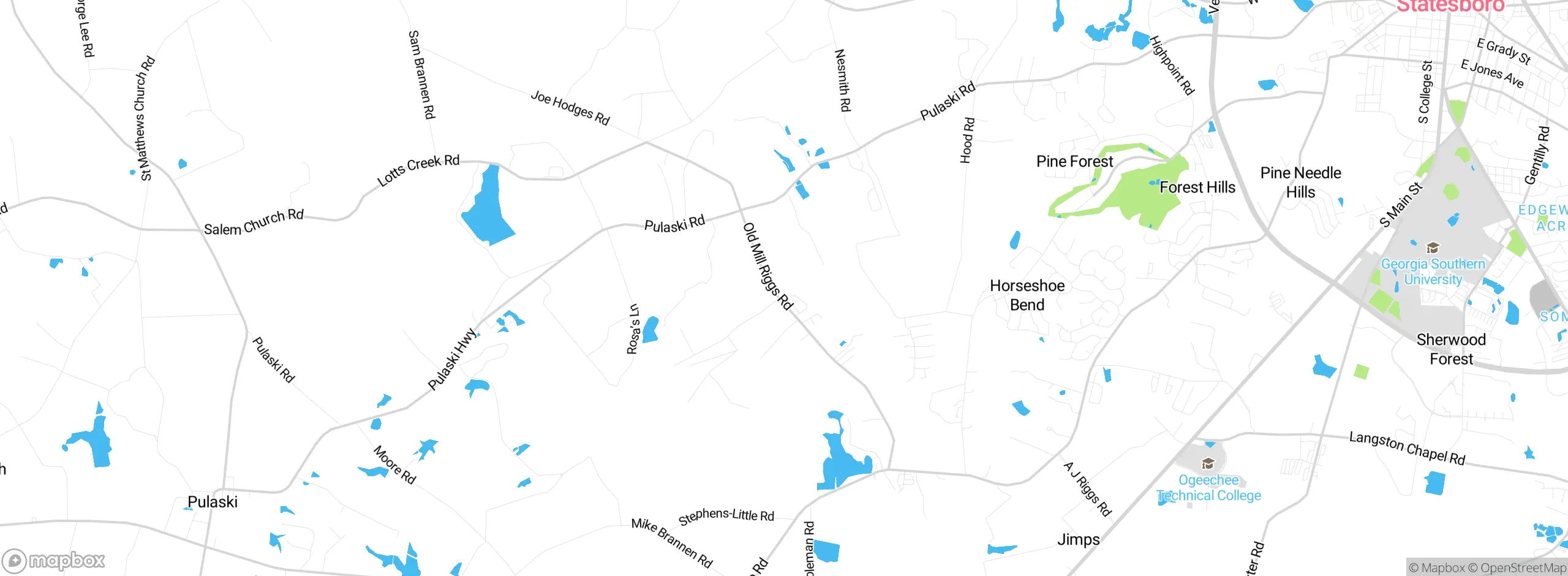 Map showing approximate location