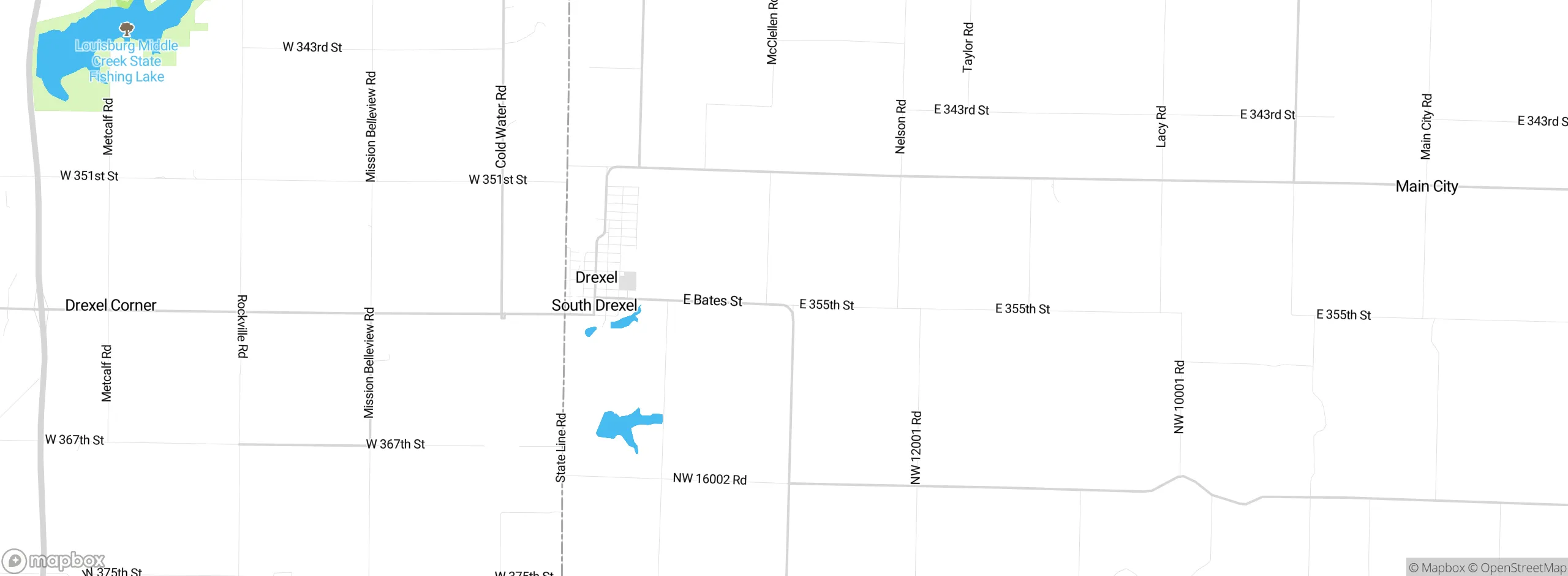 Map showing approximate location