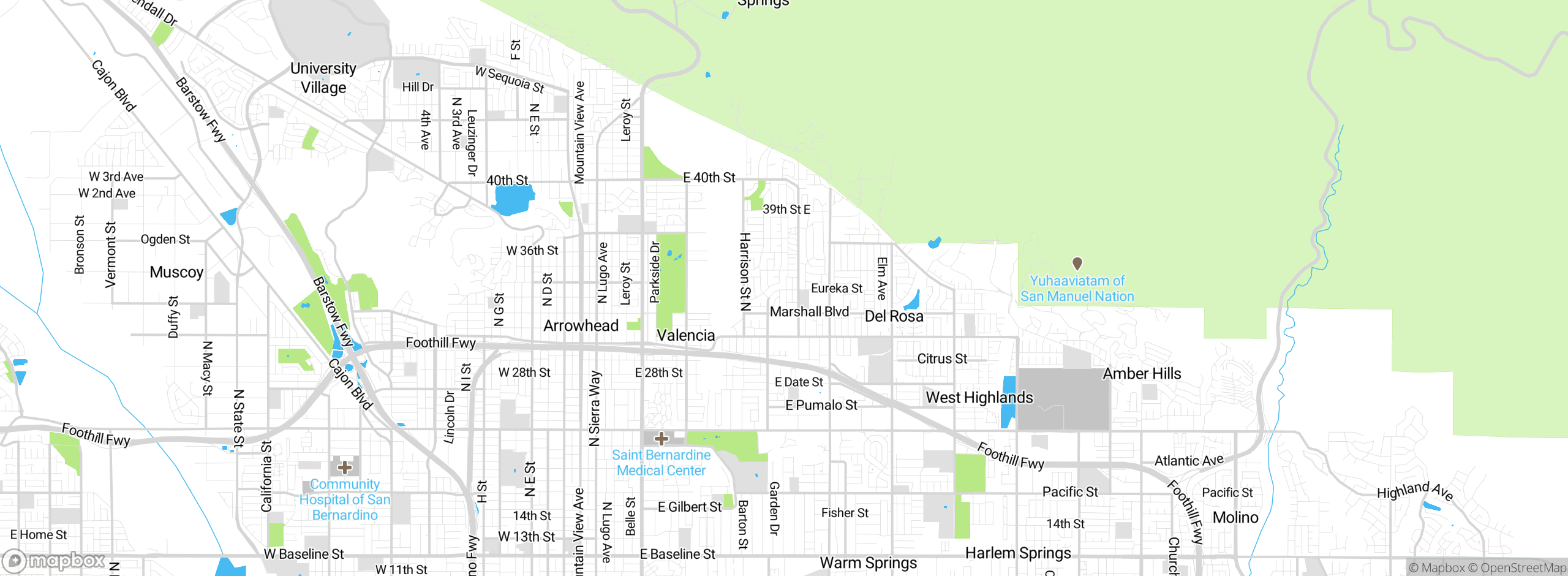 Map showing approximate location