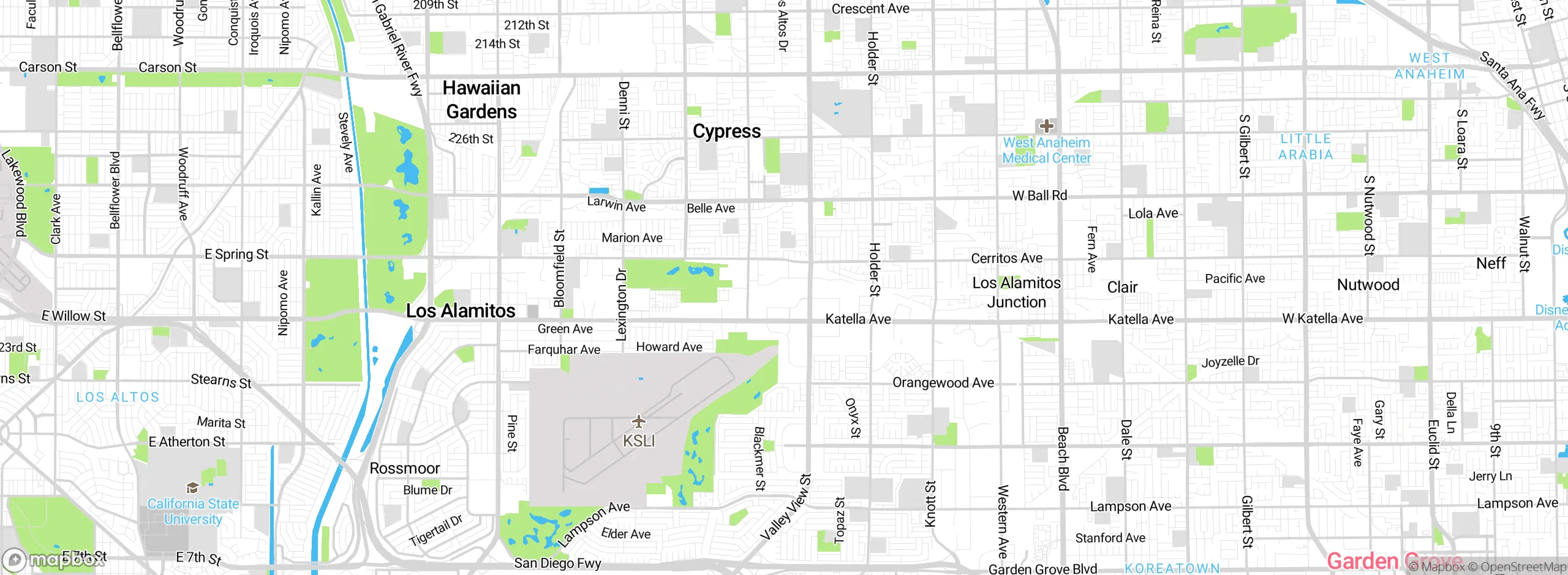 Map showing approximate location