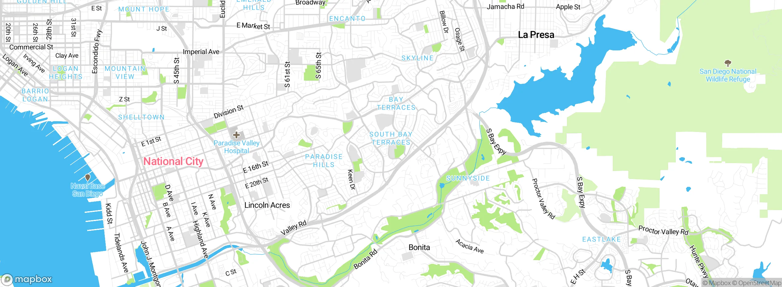 Map showing approximate location