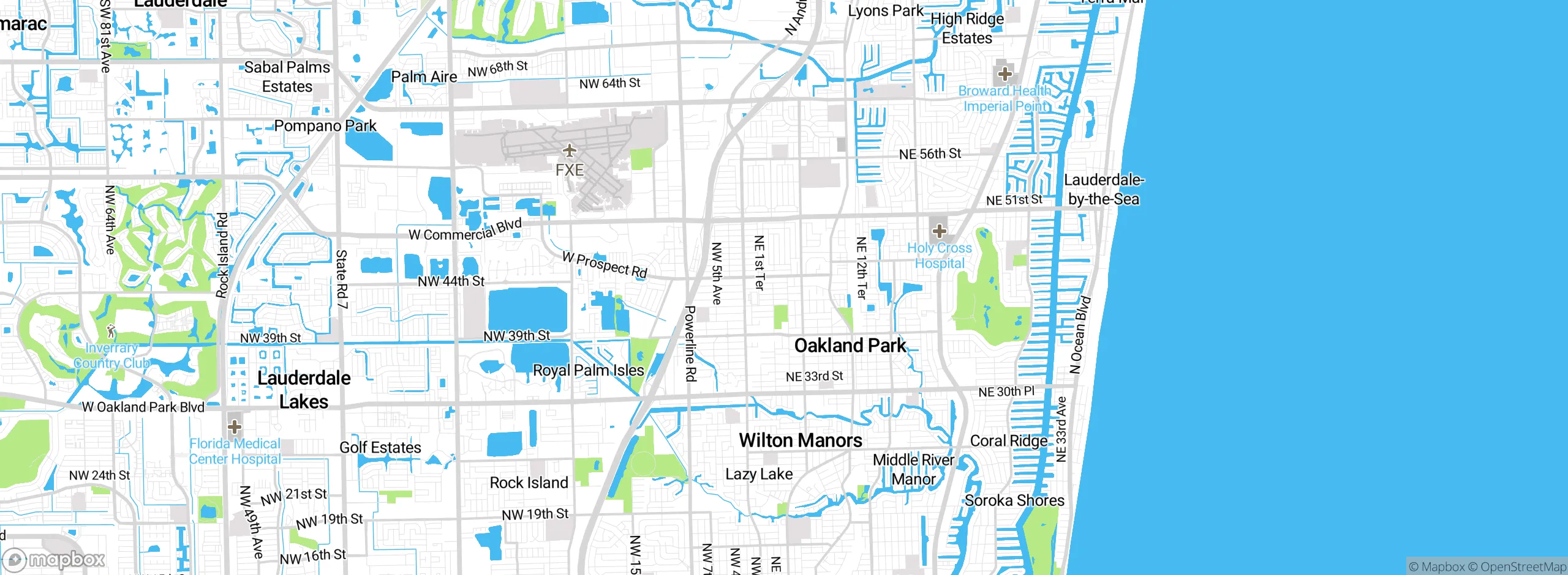 Map showing approximate location
