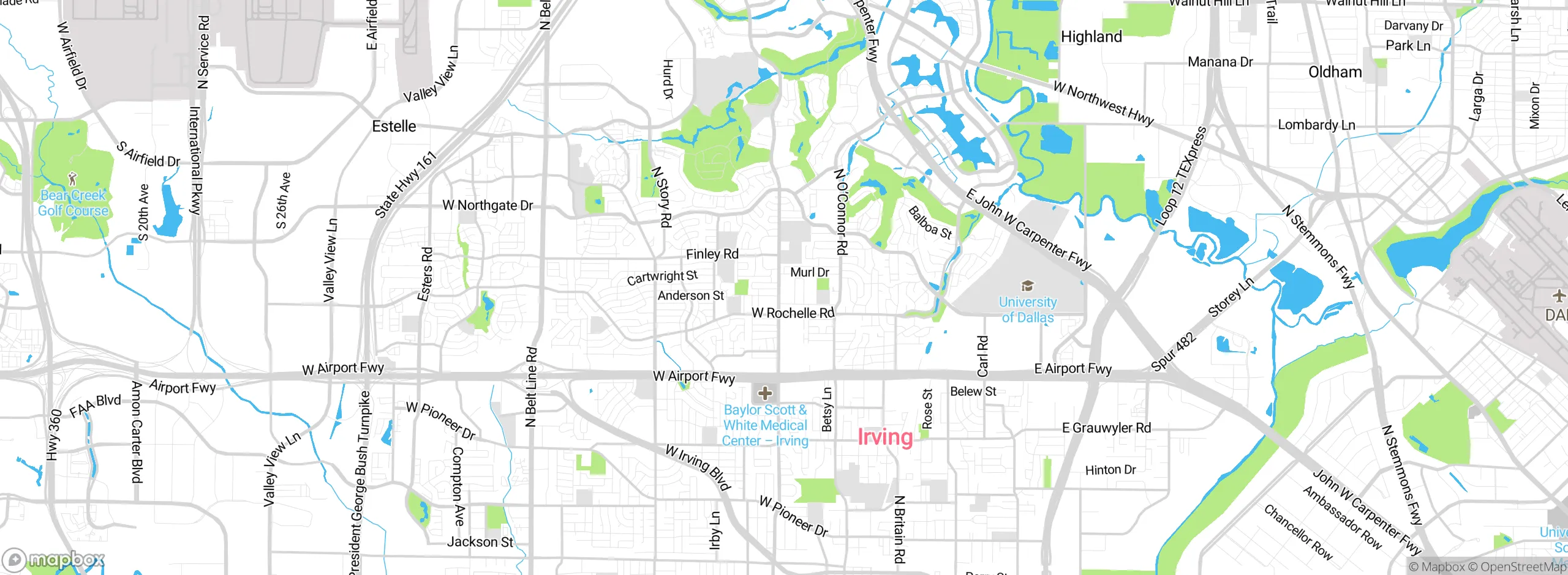 Map showing approximate location