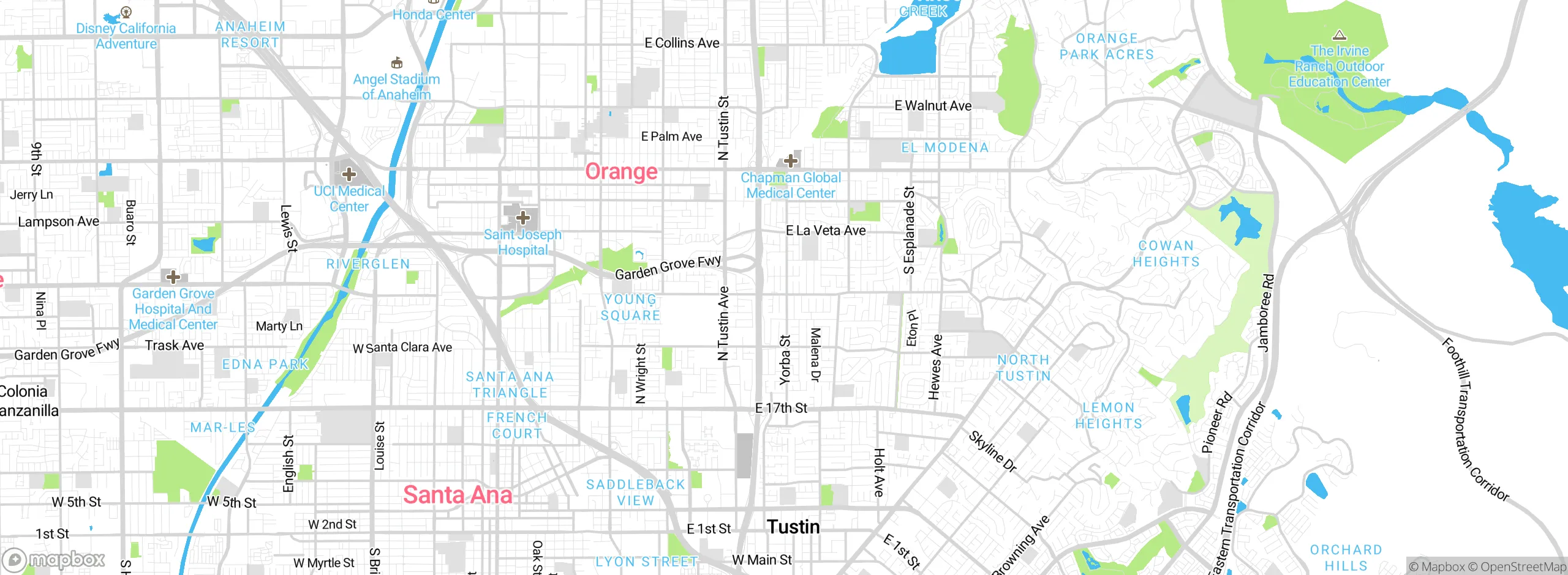Map showing approximate location