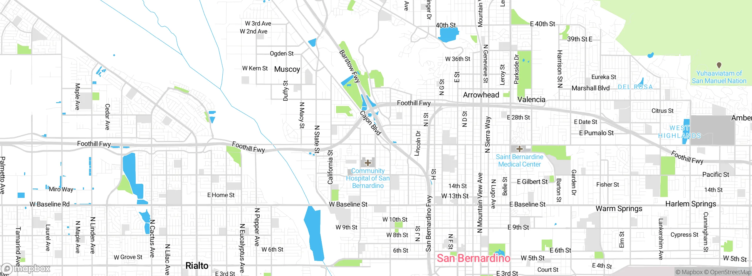 Map showing approximate location
