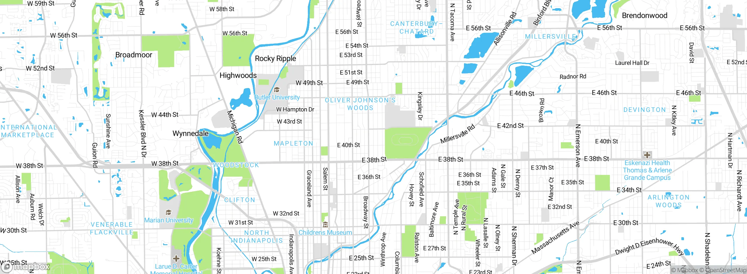 Map showing approximate location