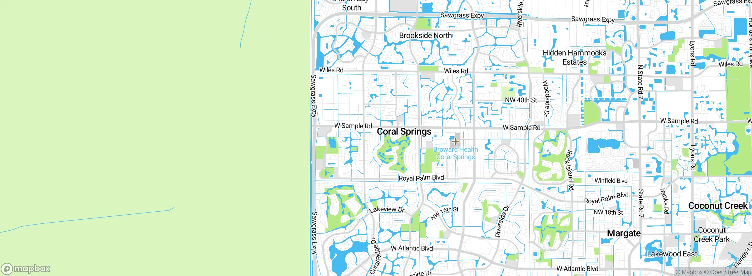Map showing approximate location