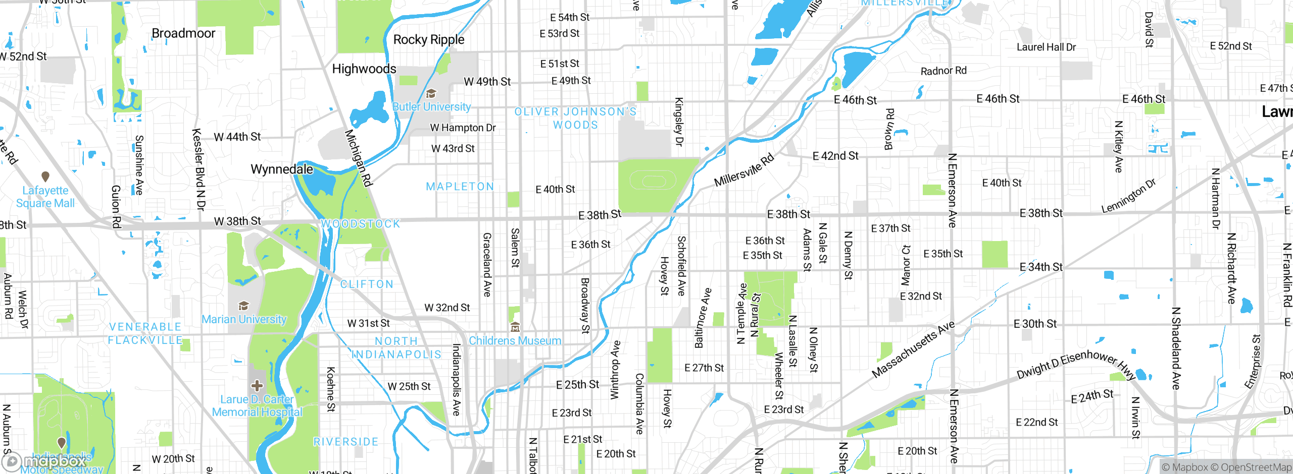 Map showing approximate location