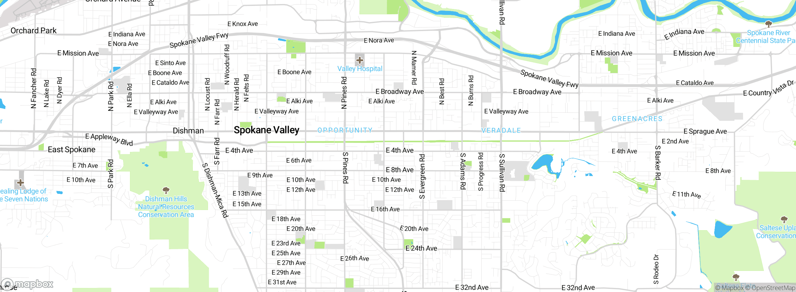 Map showing approximate location
