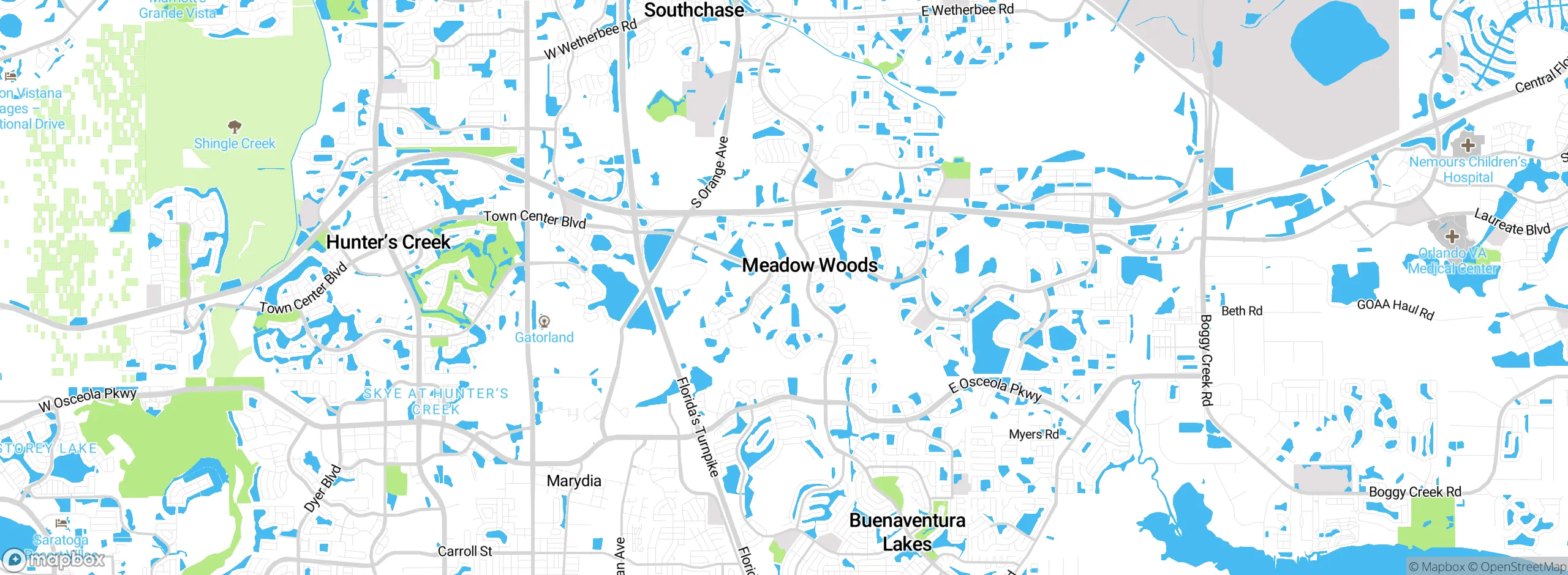 Map showing approximate location