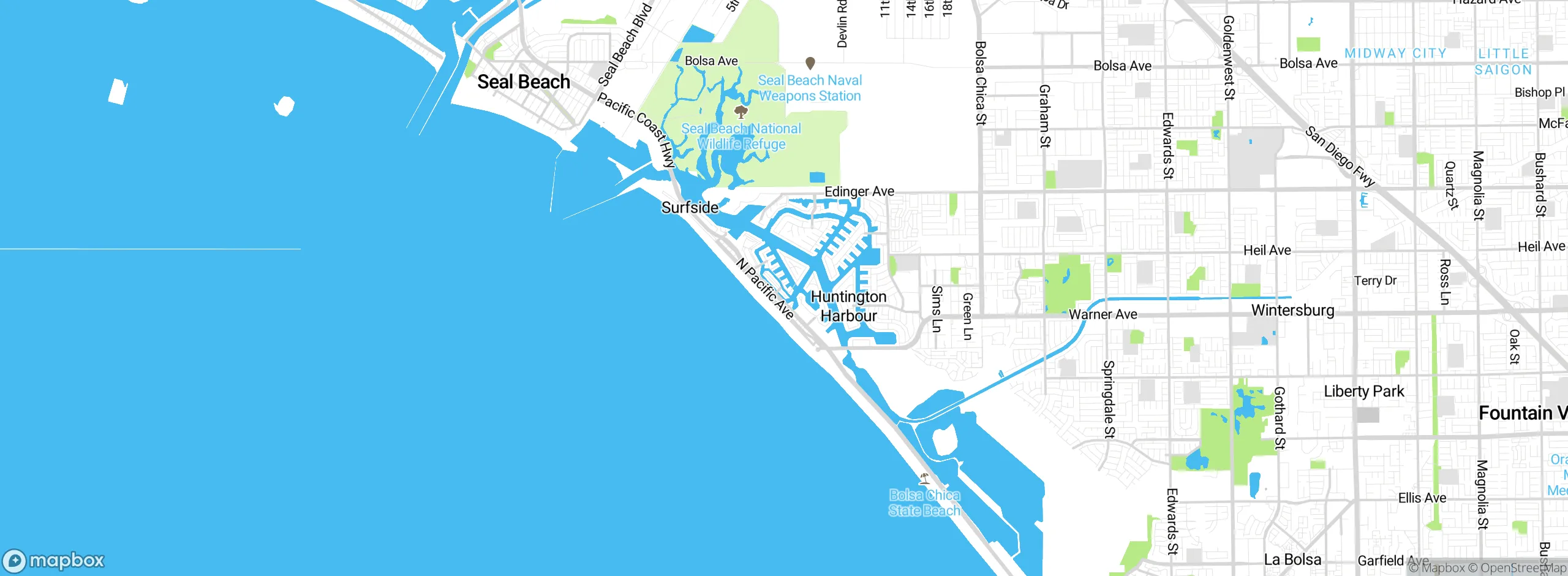 Map showing approximate location