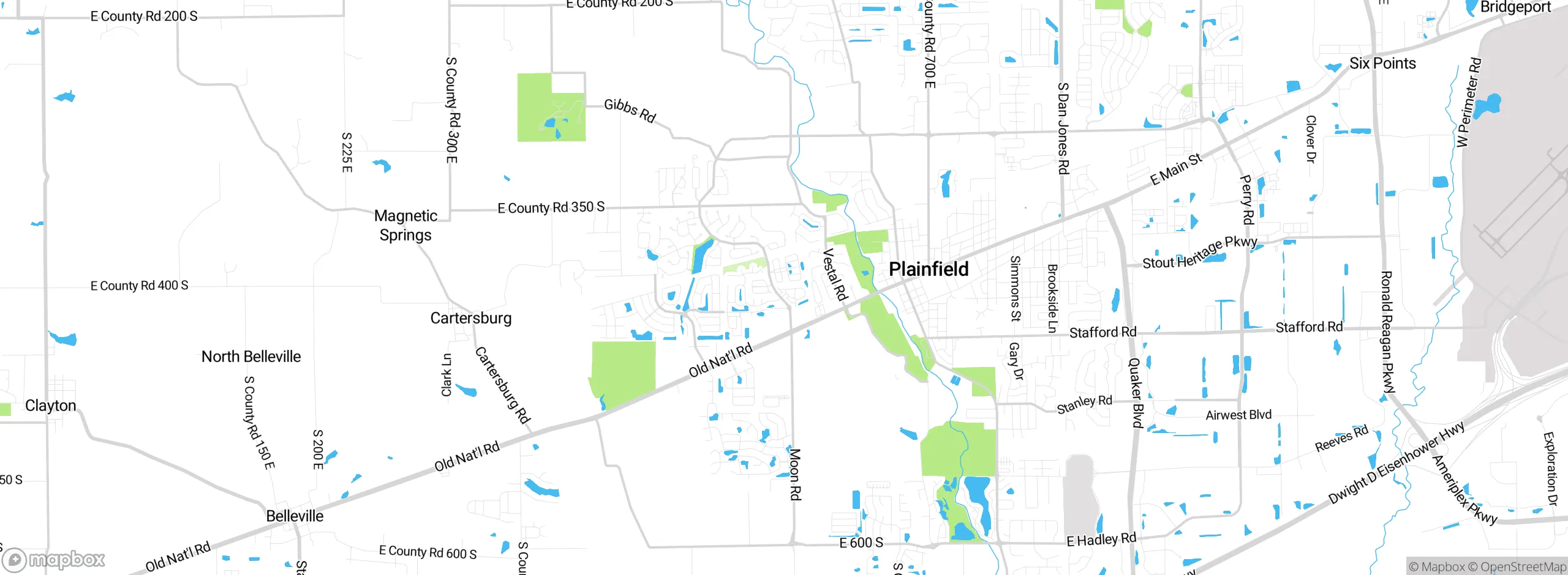 Map showing approximate location