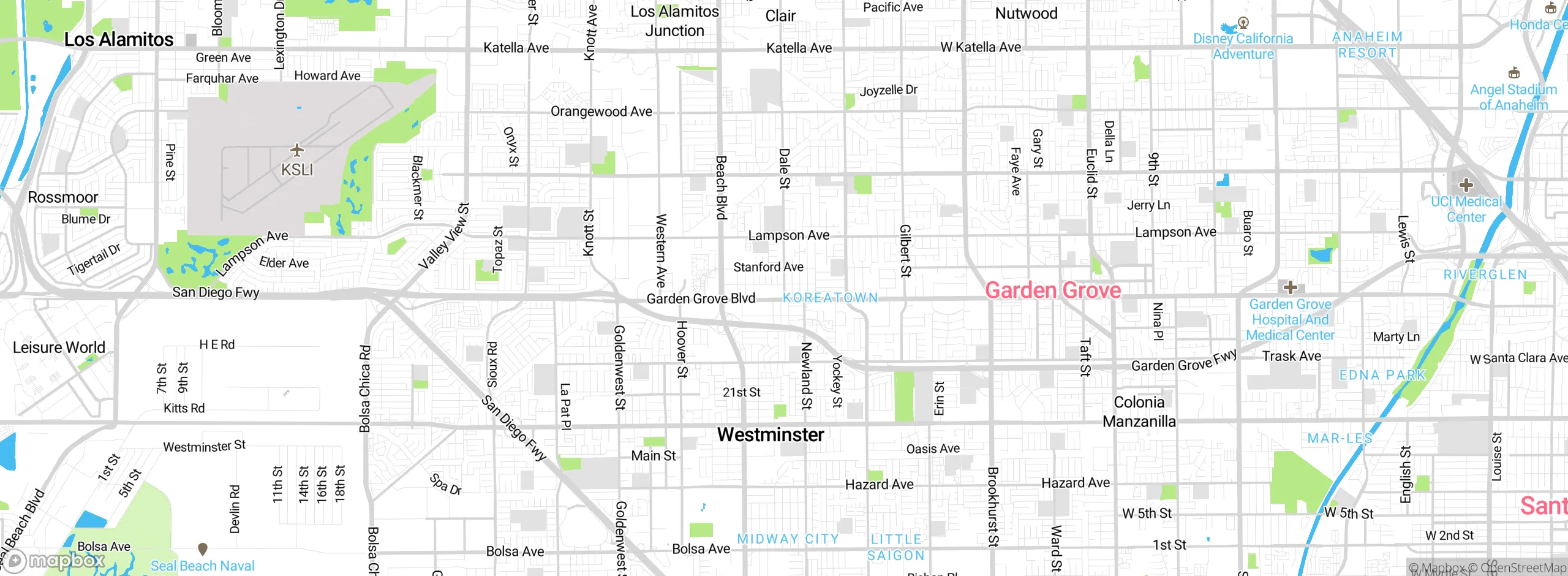Map showing approximate location