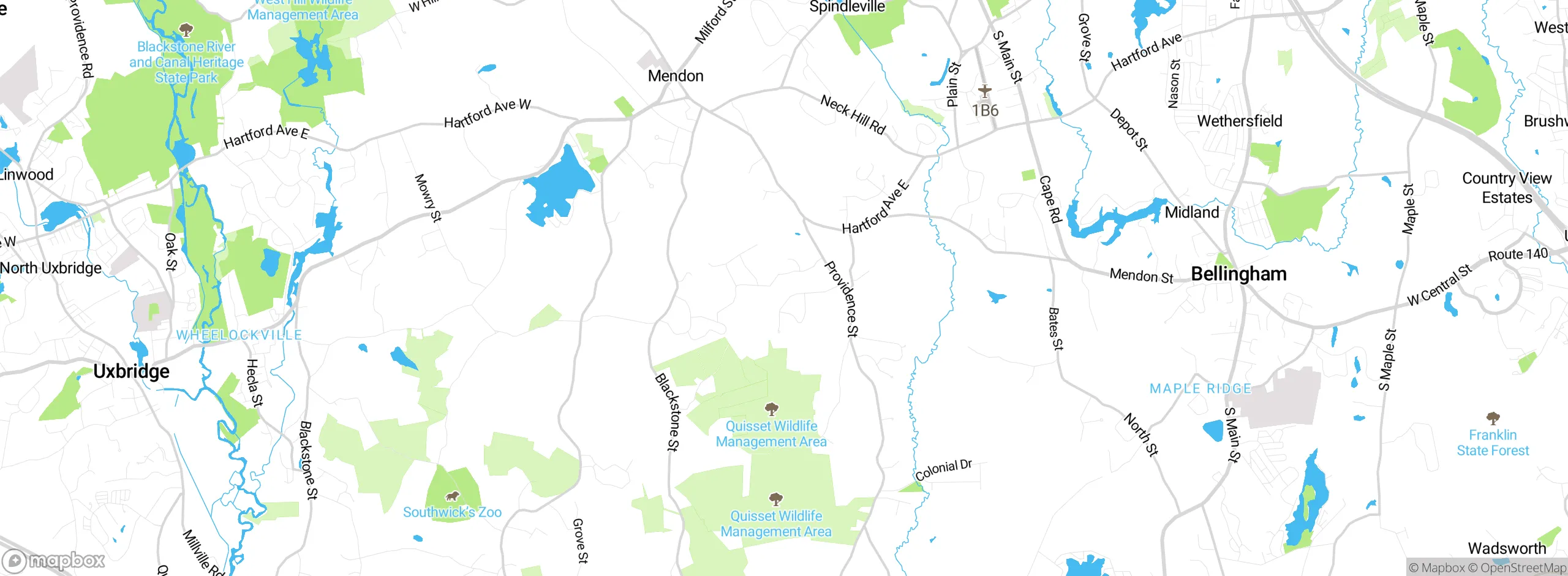 Map showing approximate location