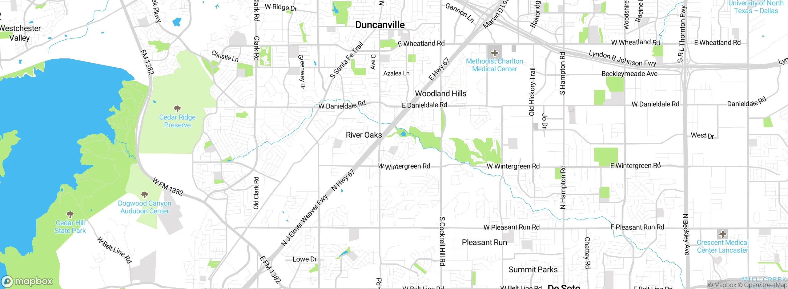 Map showing approximate location