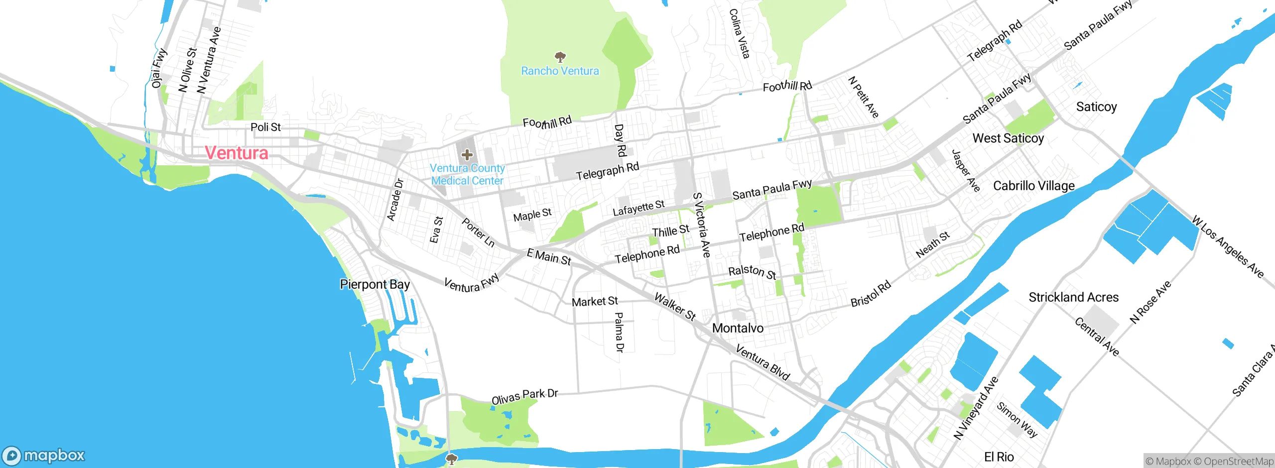 Map showing approximate location