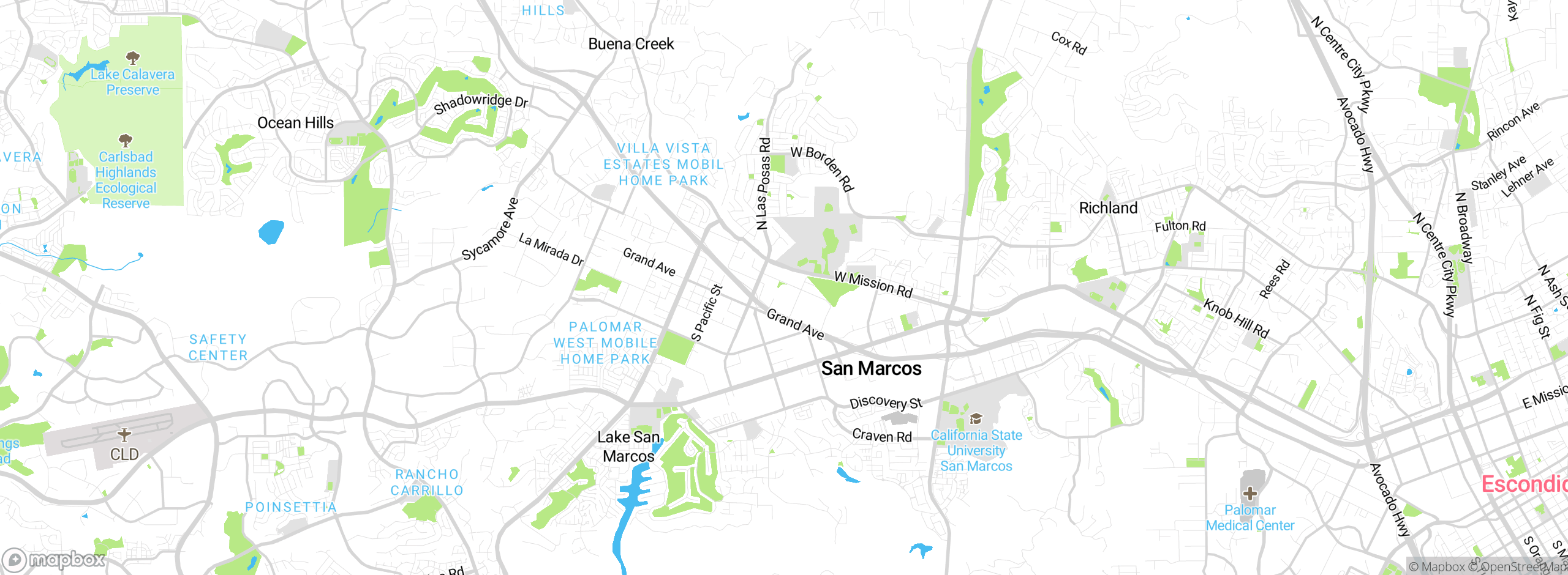 Map showing approximate location
