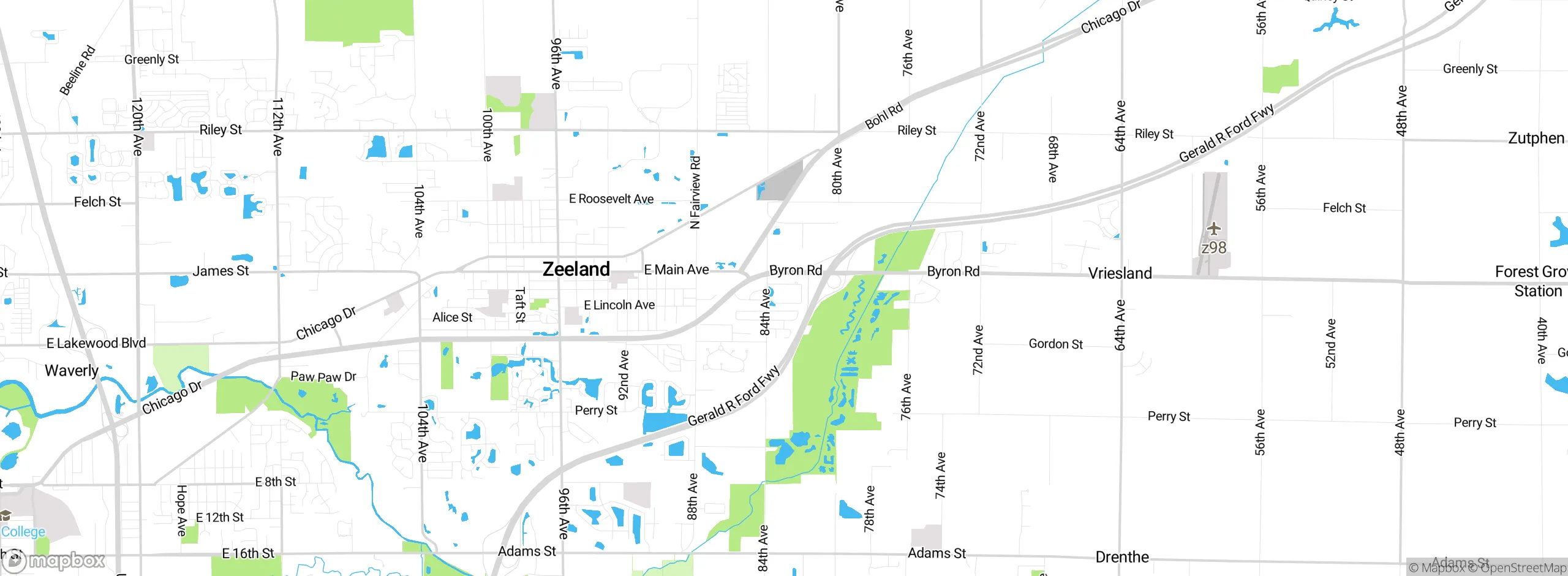 Map showing approximate location
