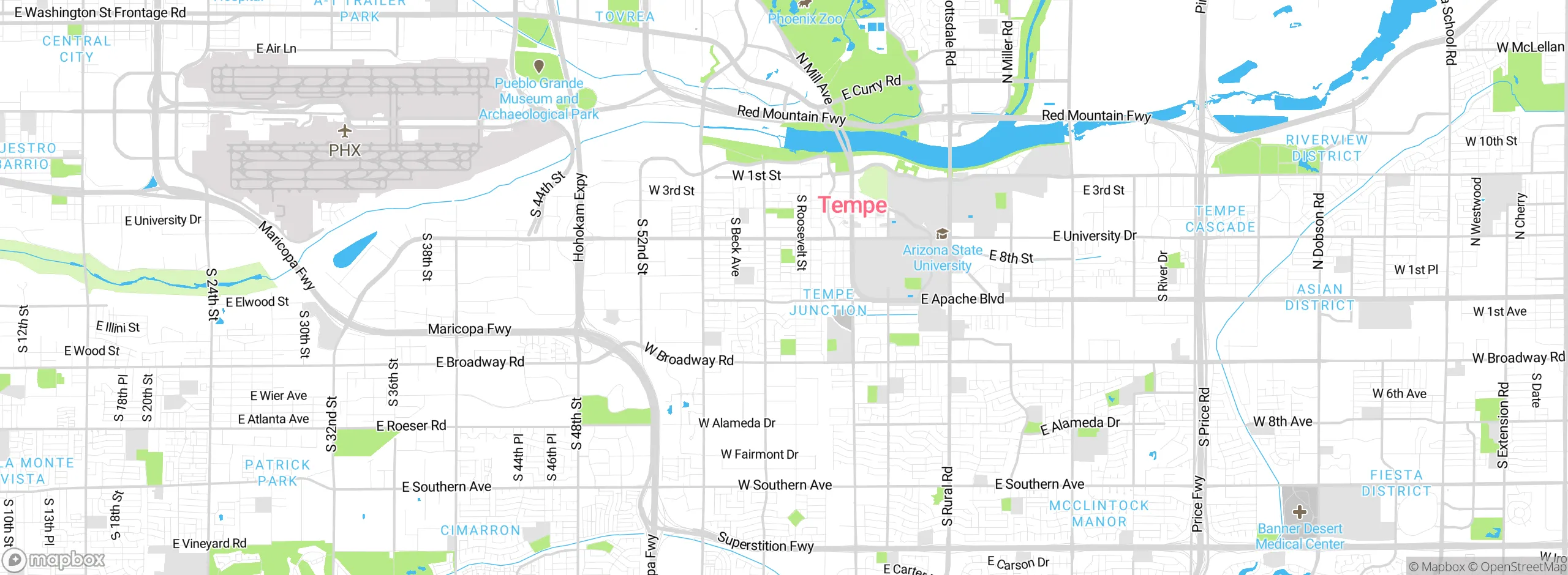Map showing approximate location