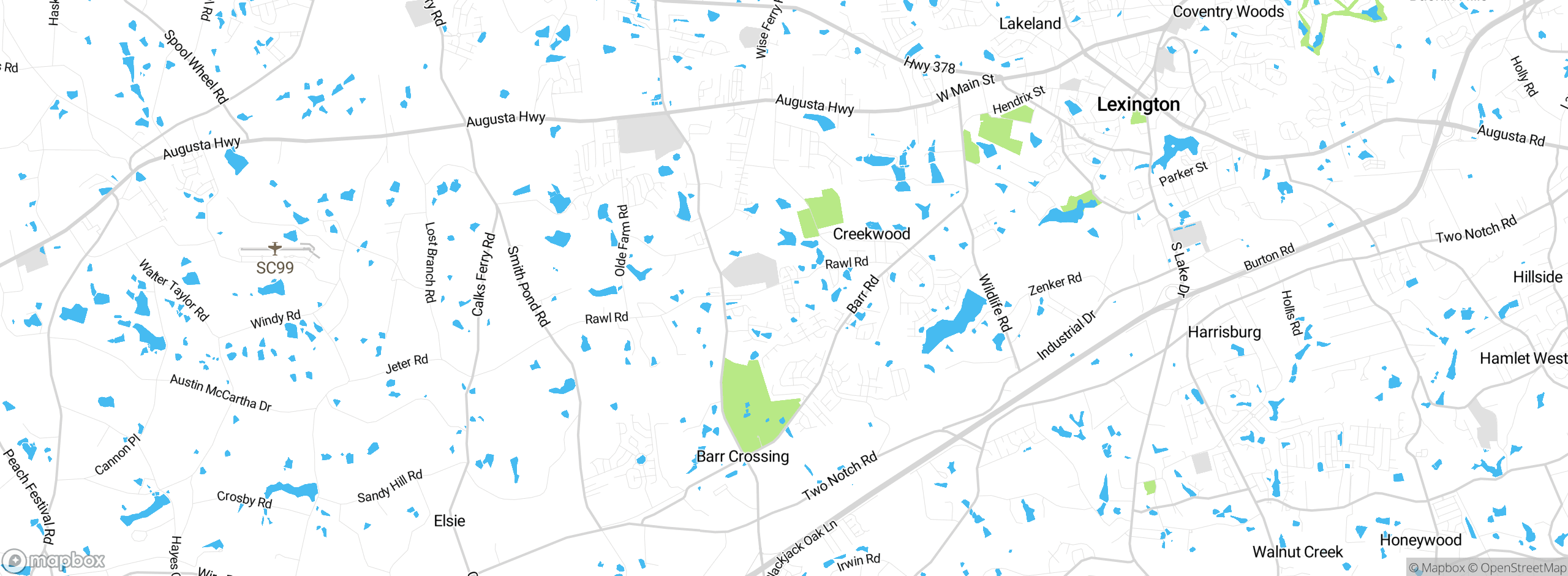 Map showing approximate location