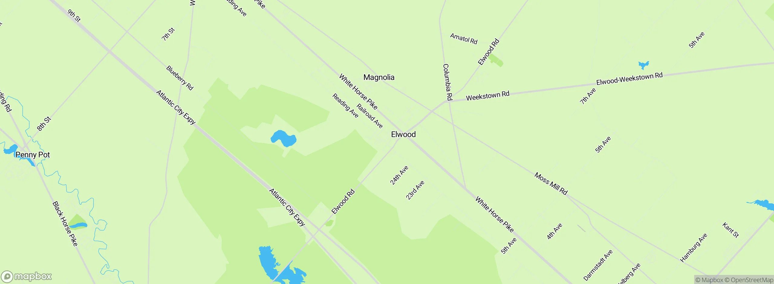 Map showing approximate location