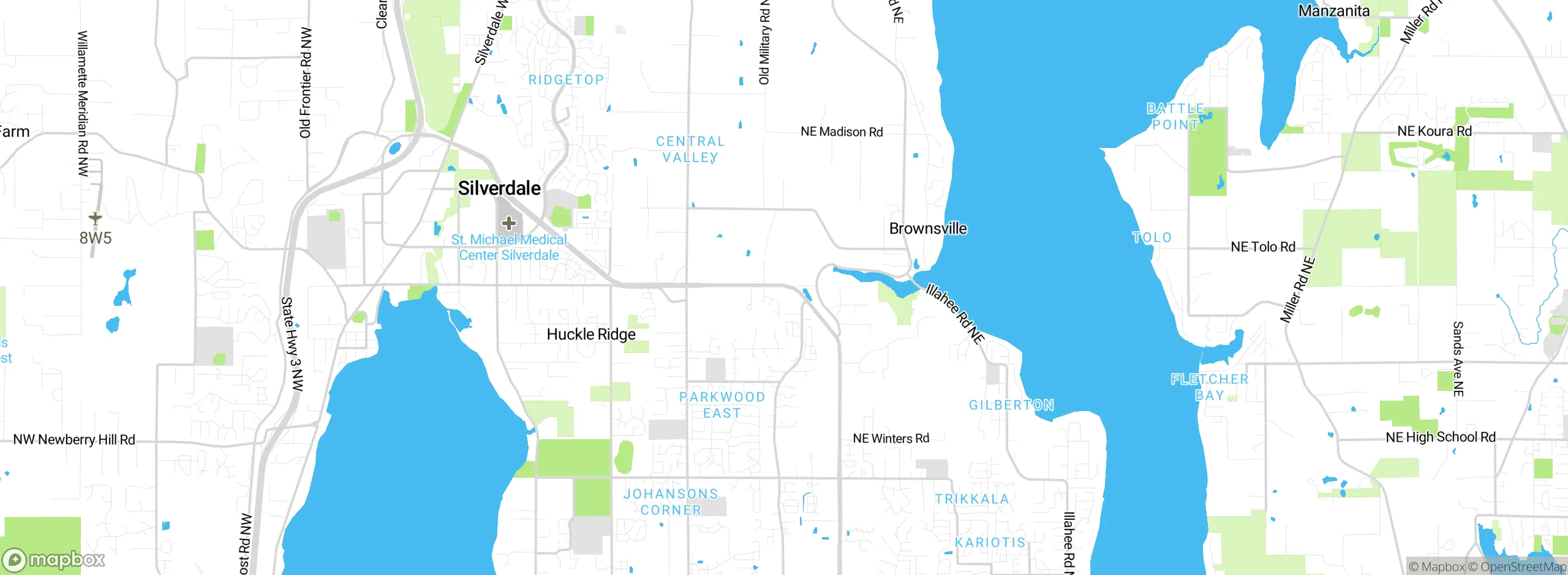 Map showing approximate location