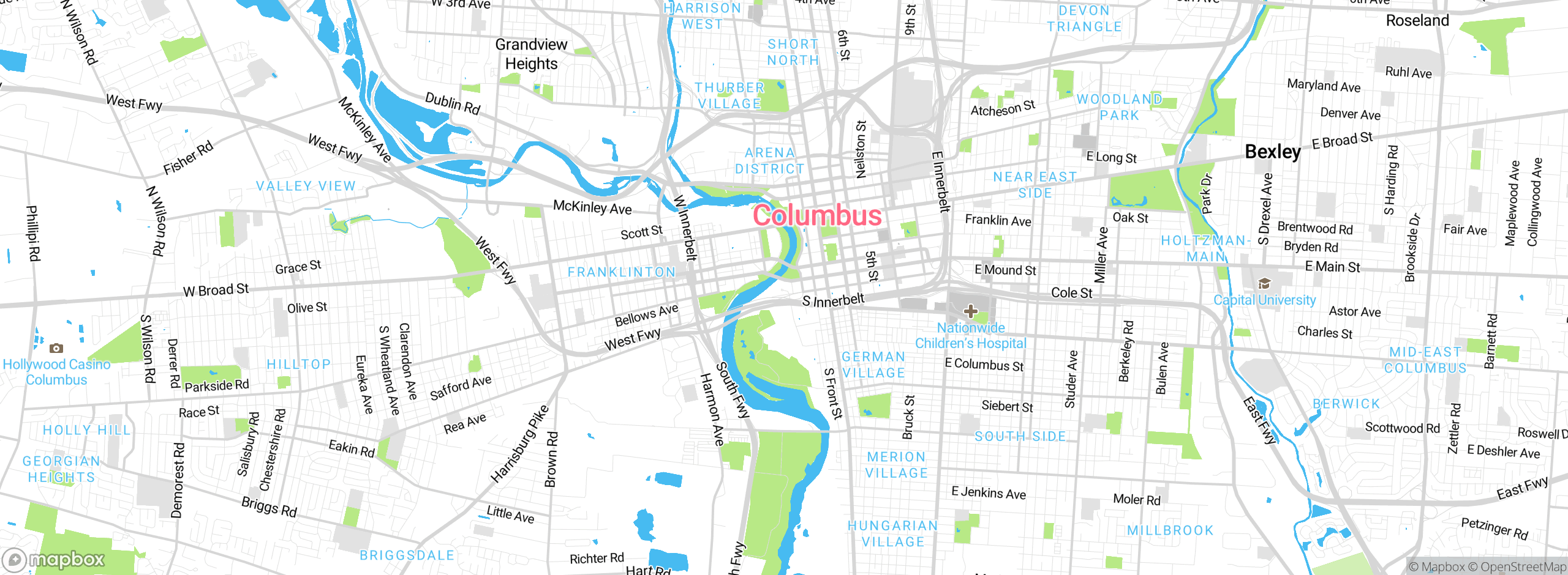 Map showing approximate location