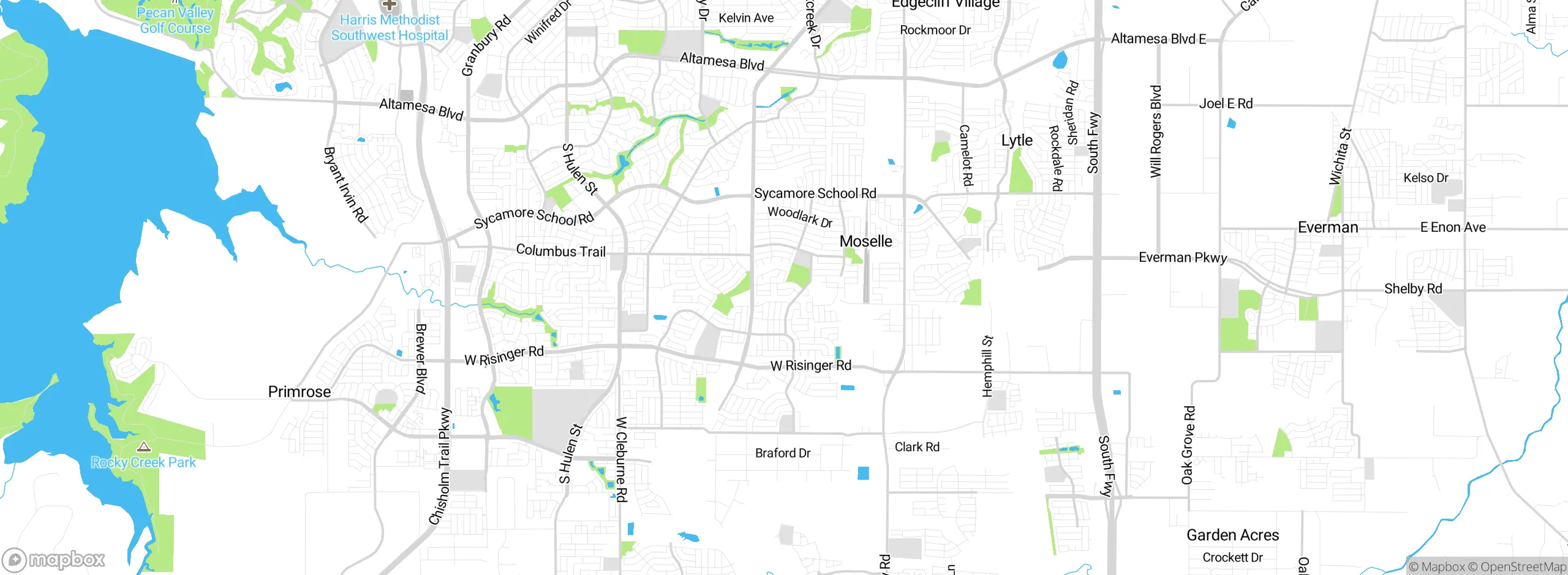 Map showing approximate location