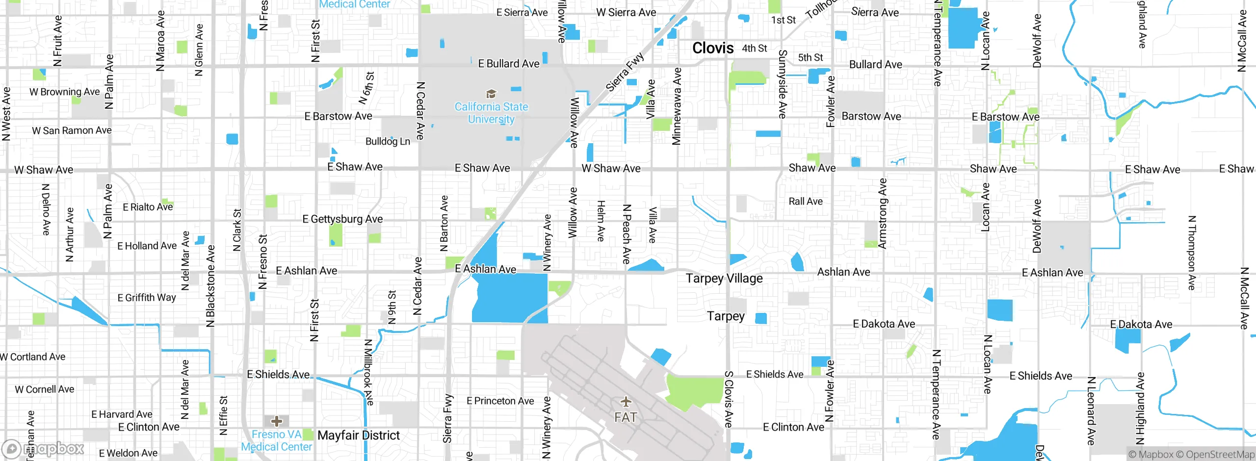 Map showing approximate location