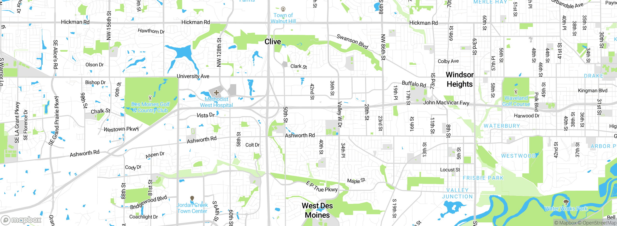 Map showing approximate location