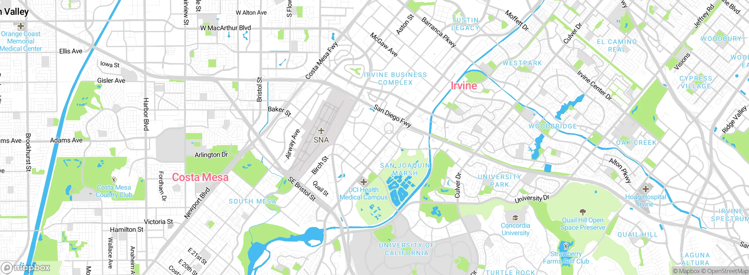 Map showing approximate location