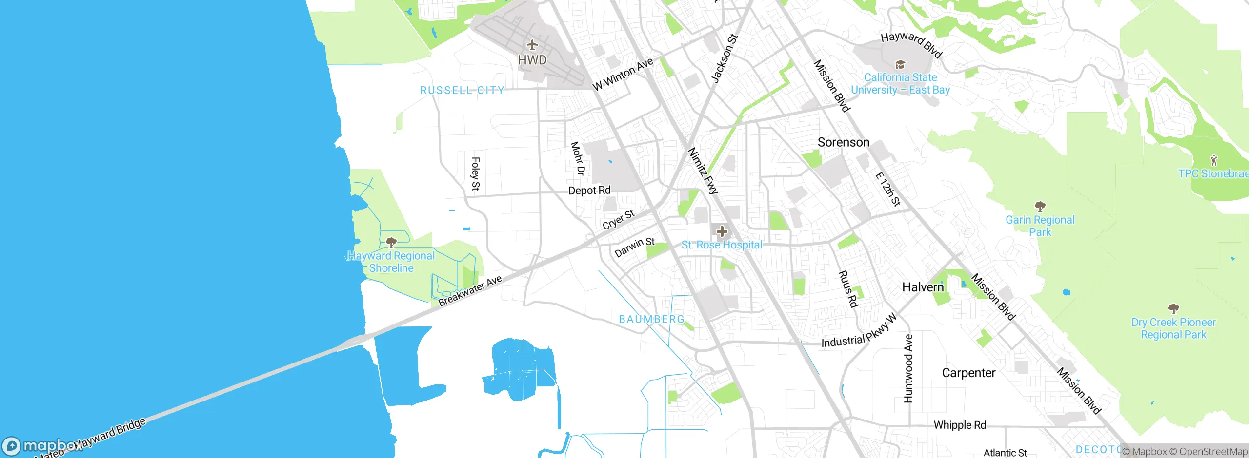 Map showing approximate location