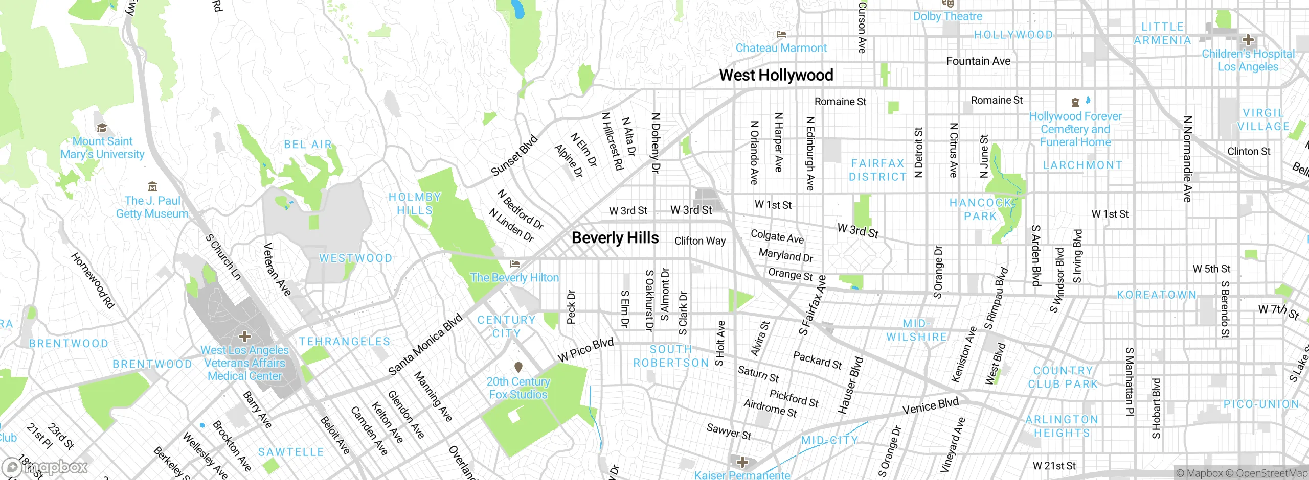 Map showing approximate location