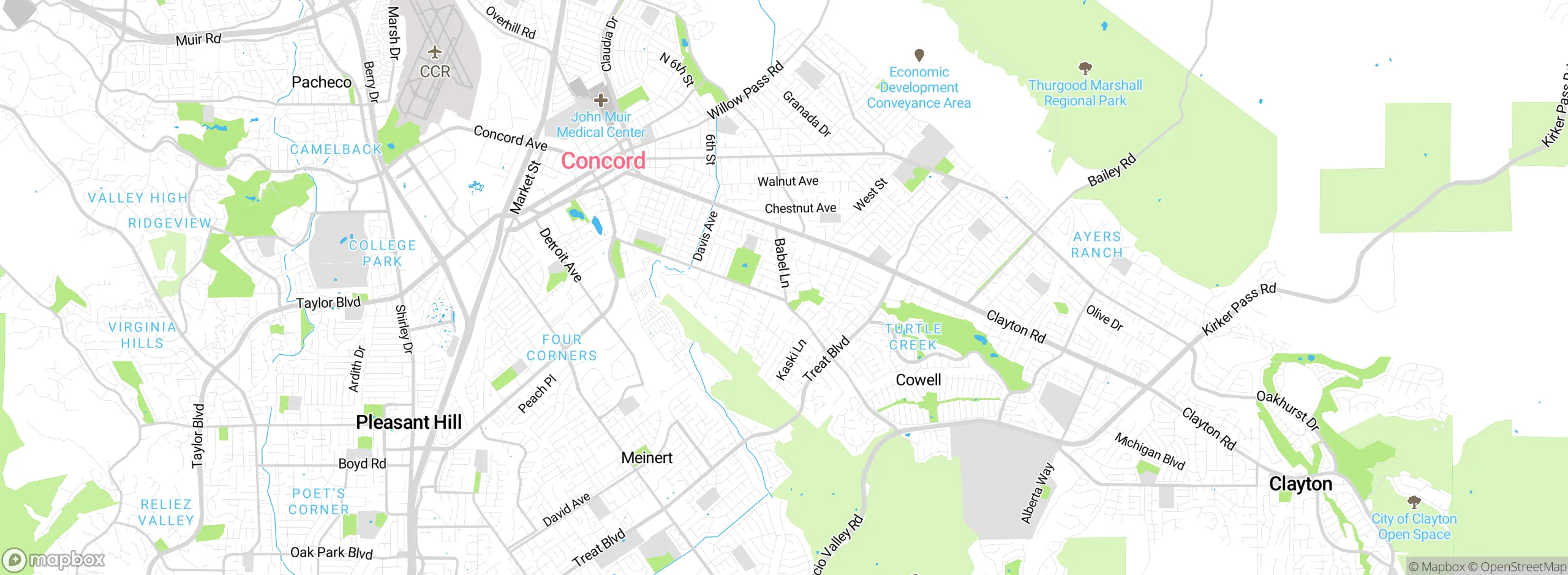 Map showing approximate location