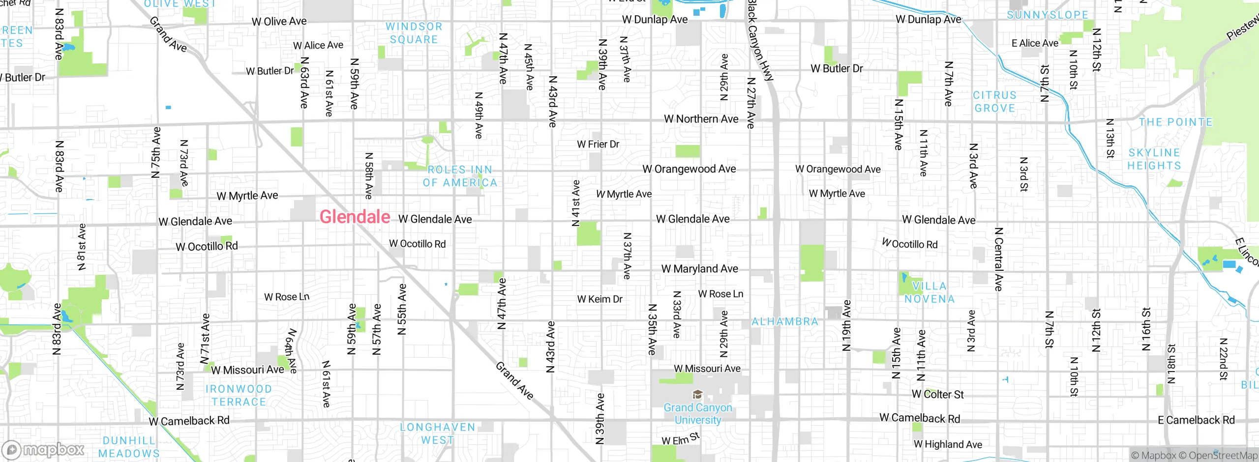 Map showing approximate location