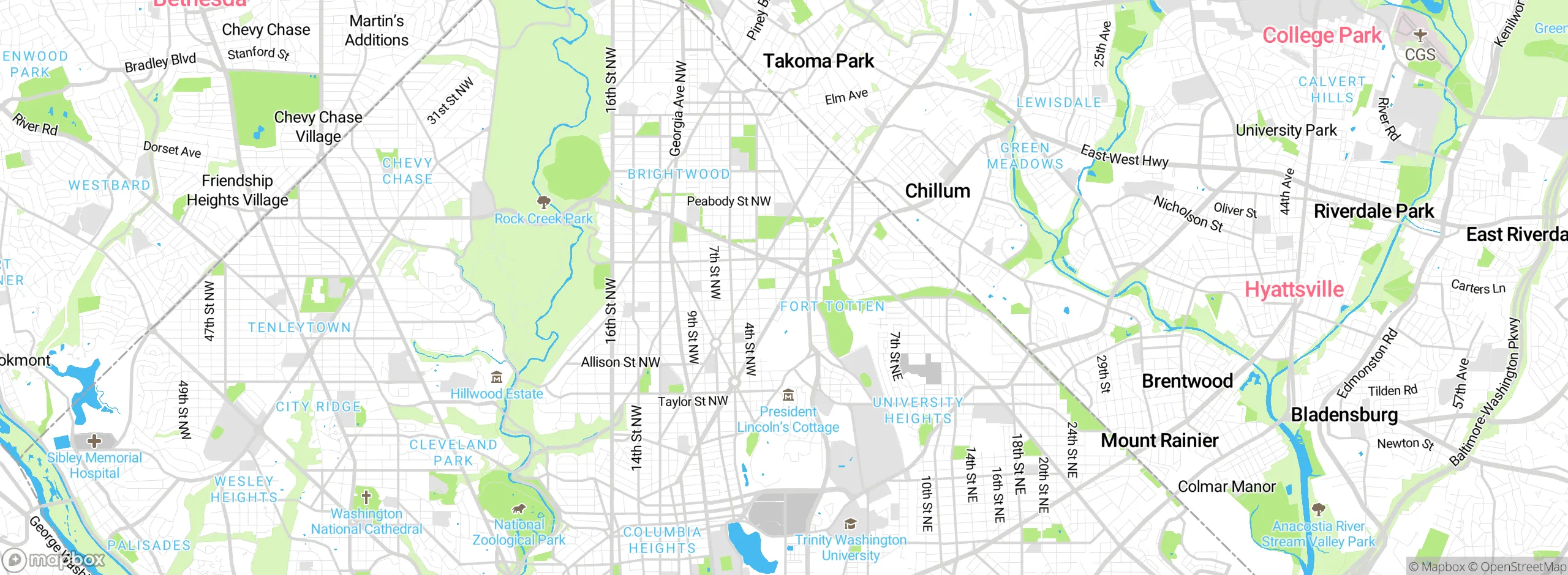 Map showing approximate location