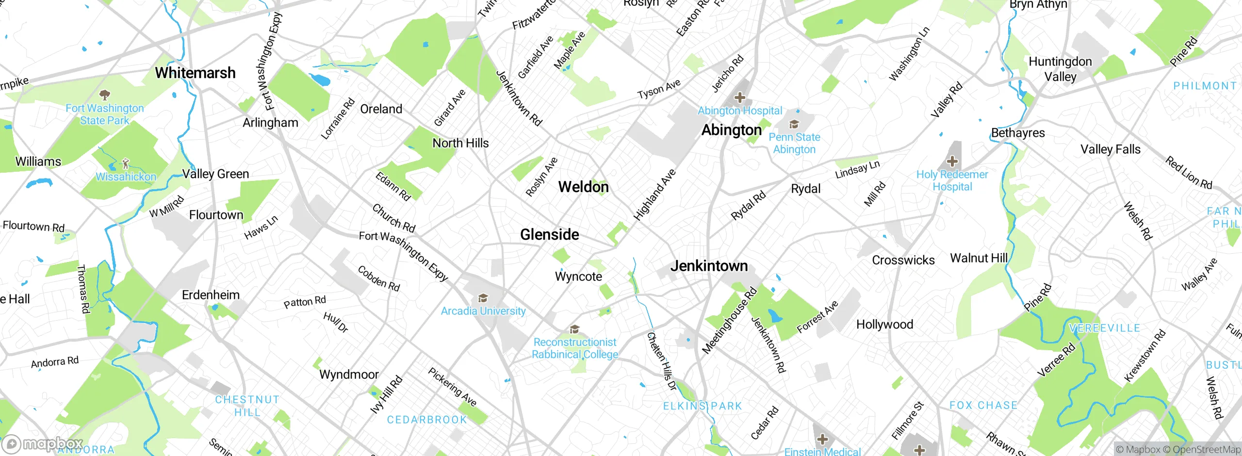 Map showing approximate location