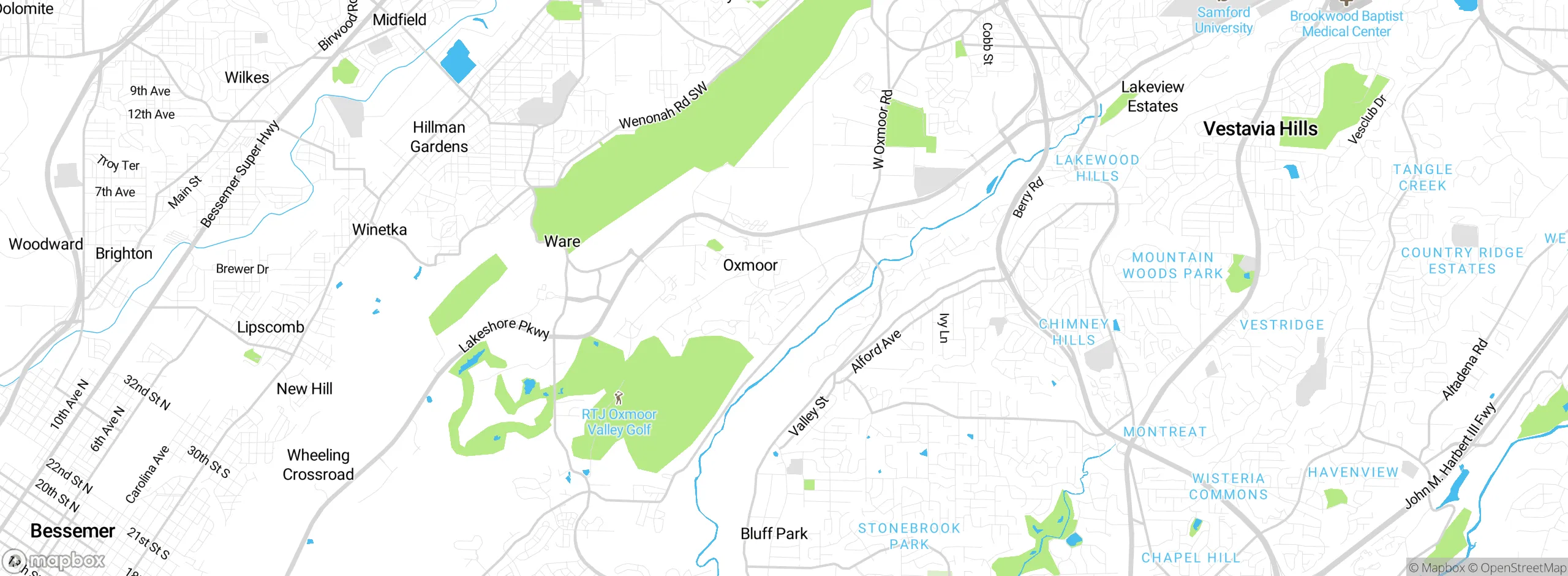 Map showing approximate location