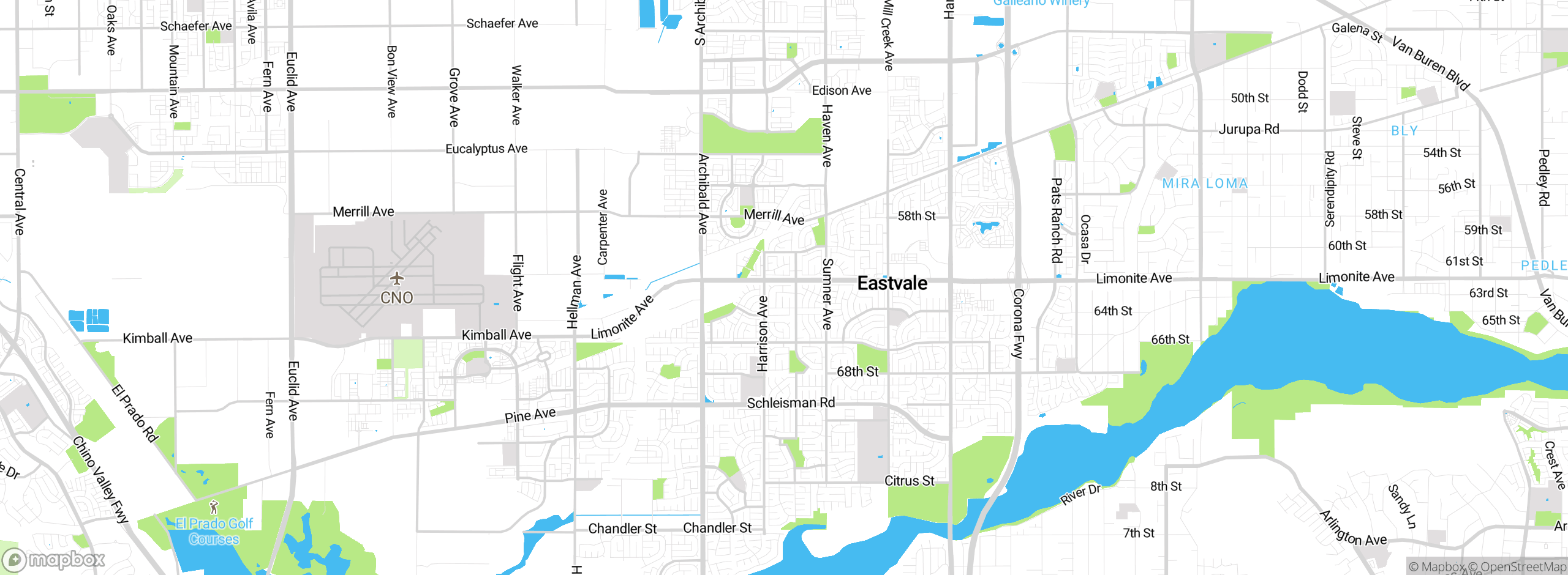 Map showing approximate location
