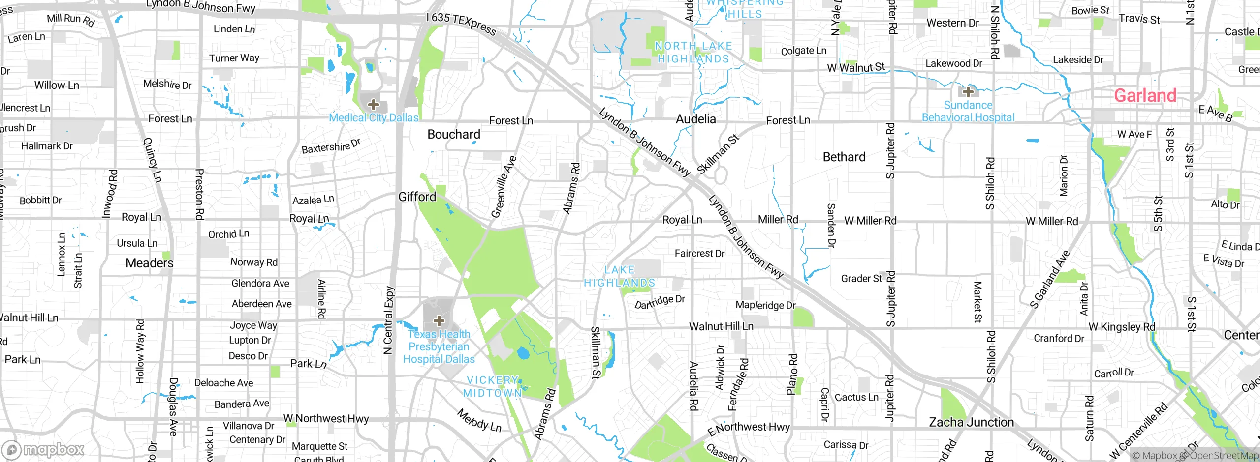 Map showing approximate location