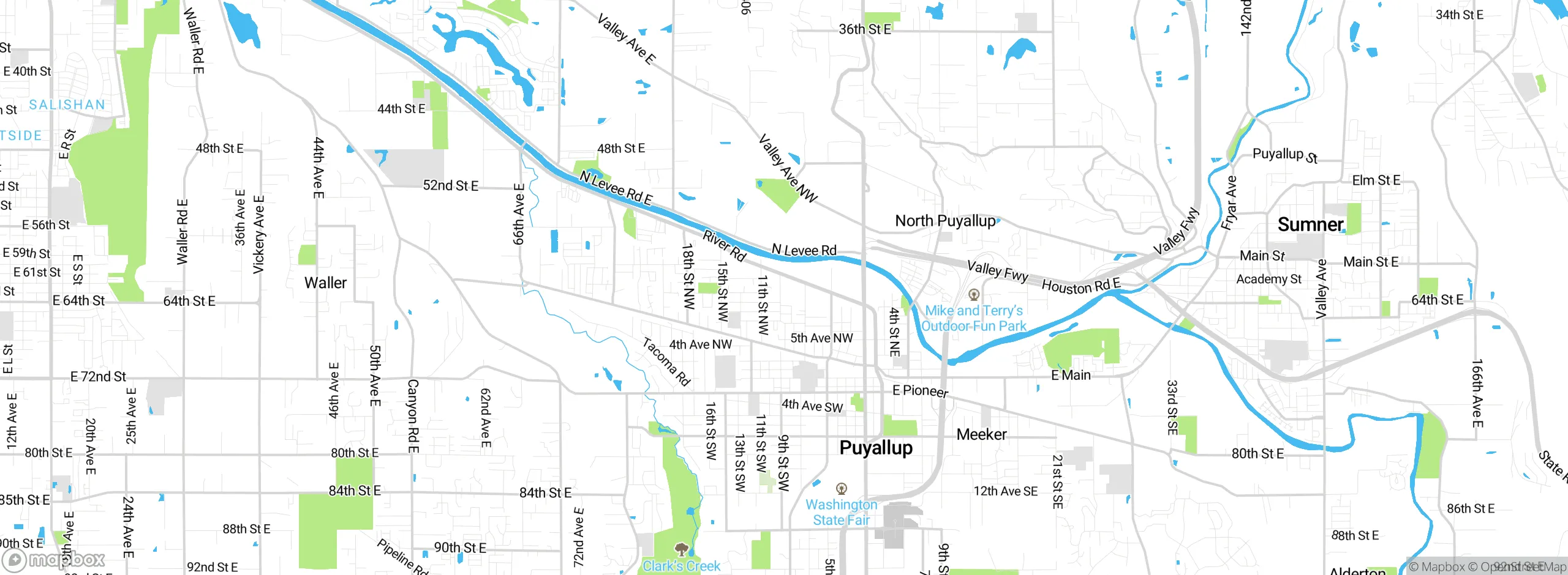 Map showing approximate location