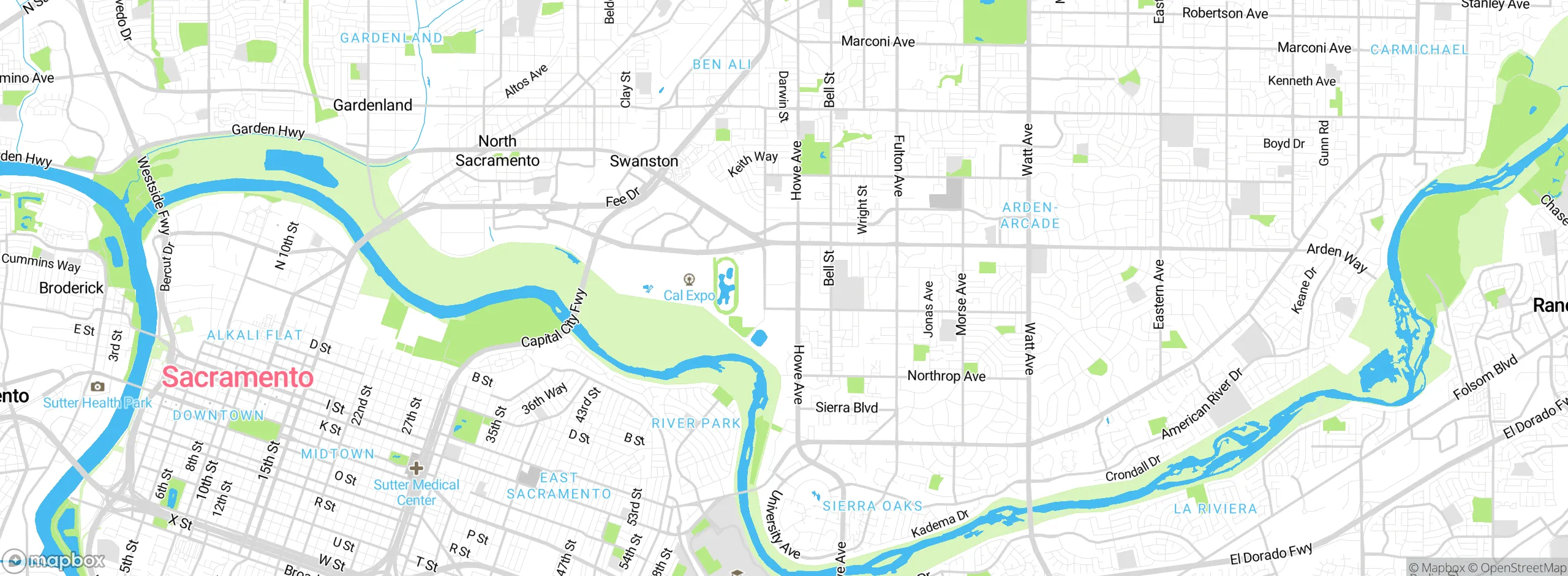 Map showing approximate location